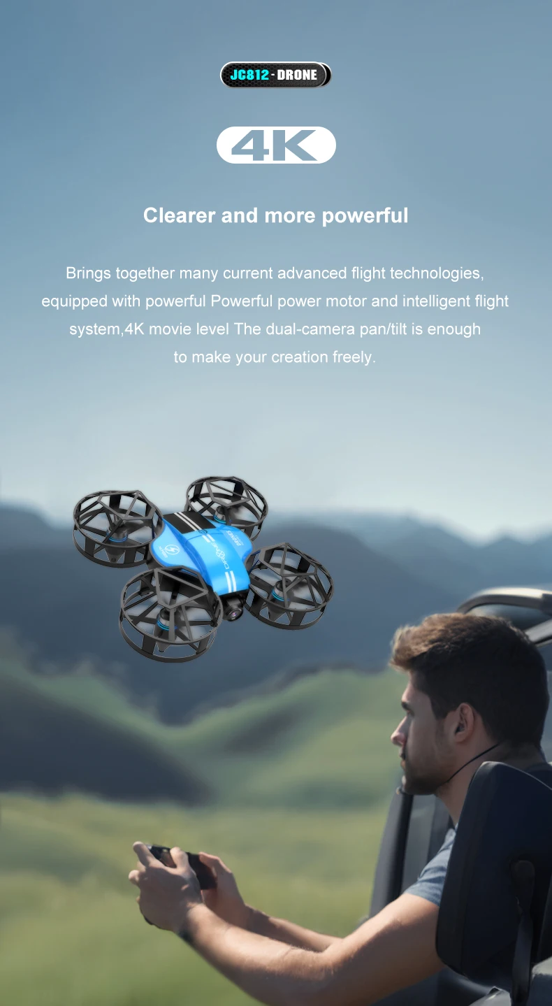 Xiaomi Mini Drone Professional 4K HD Aerial Photography Brushless Motor Obstacle Avoidance Quadcopter Height Keep Helicopter