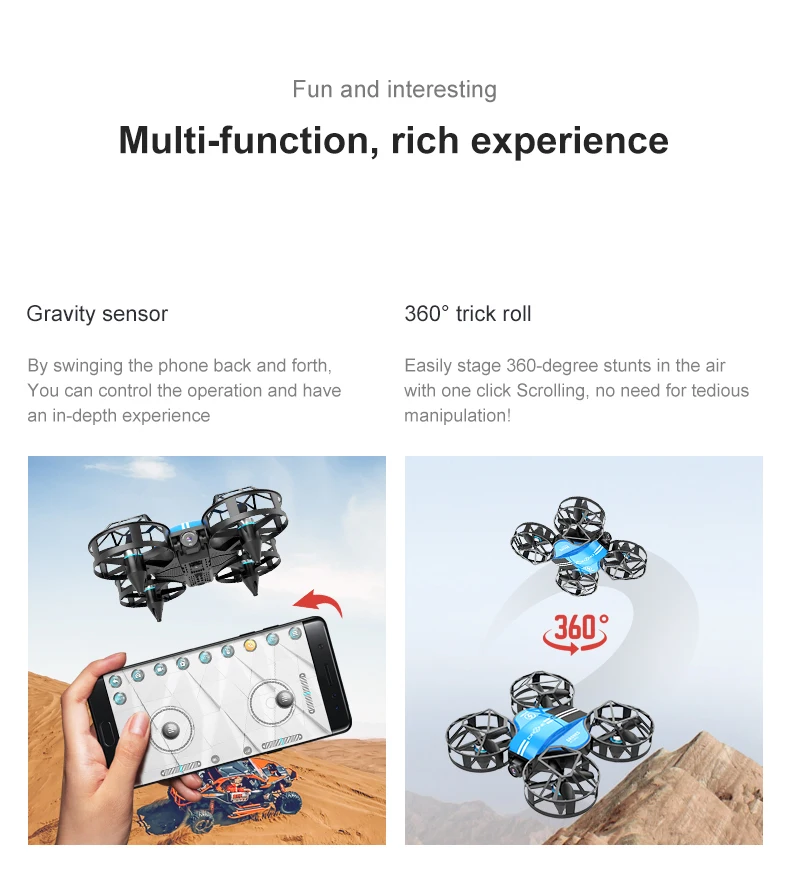 Xiaomi Mini Drone Professional 4K HD Aerial Photography Brushless Motor Obstacle Avoidance Quadcopter Height Keep Helicopter