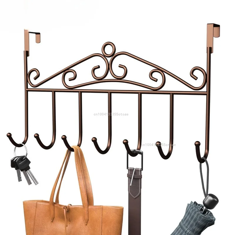 New Behind The Door Hooks Household Storage Wall Hanger Hooks No Punch Coat Rack Home Storage Door Hooks Home Organizer