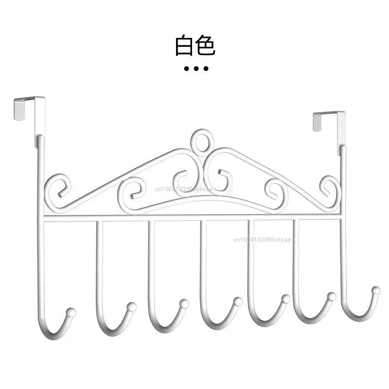 New Behind The Door Hooks Household Storage Wall Hanger Hooks No Punch Coat Rack Home Storage Door Hooks Home Organizer