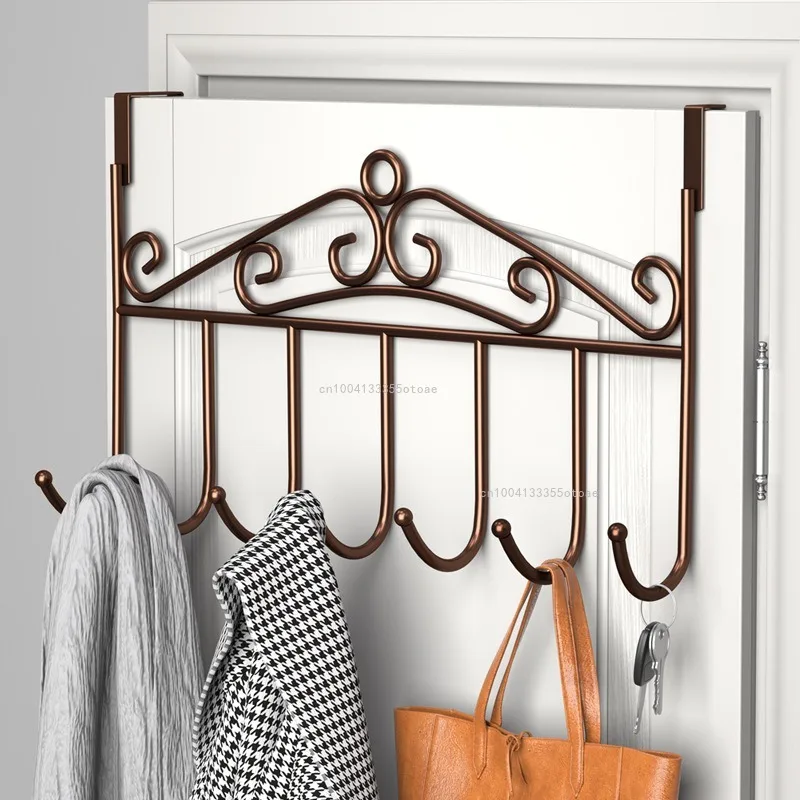 New Behind The Door Hooks Household Storage Wall Hanger Hooks No Punch Coat Rack Home Storage Door Hooks Home Organizer
