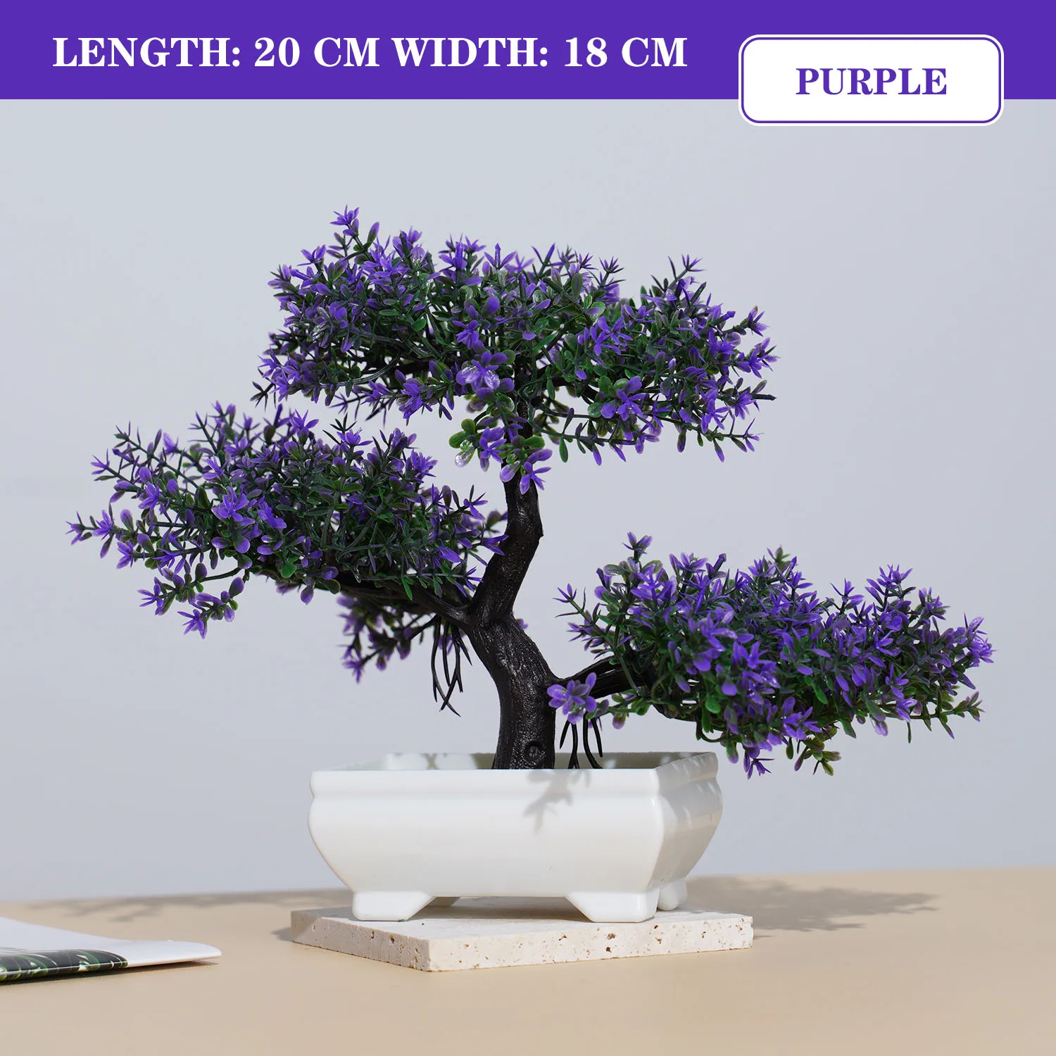Artificial Plants Bonsai Small Tree Simulation Pot Plants Fake Flowers Table Potted Ornaments for Hotel Garden Home Decor planta