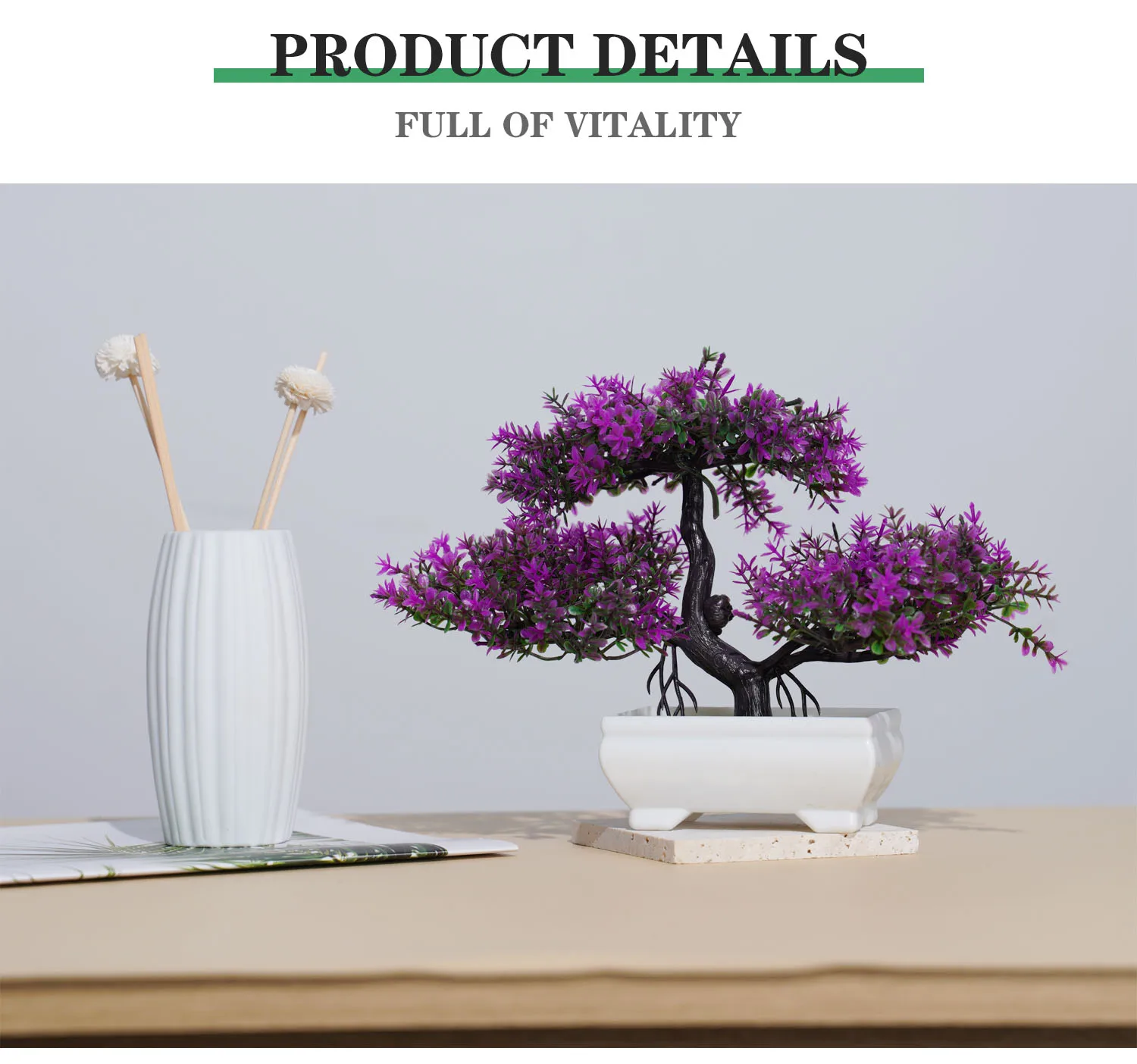Artificial Plants Bonsai Small Tree Simulation Pot Plants Fake Flowers Table Potted Ornaments for Hotel Garden Home Decor planta