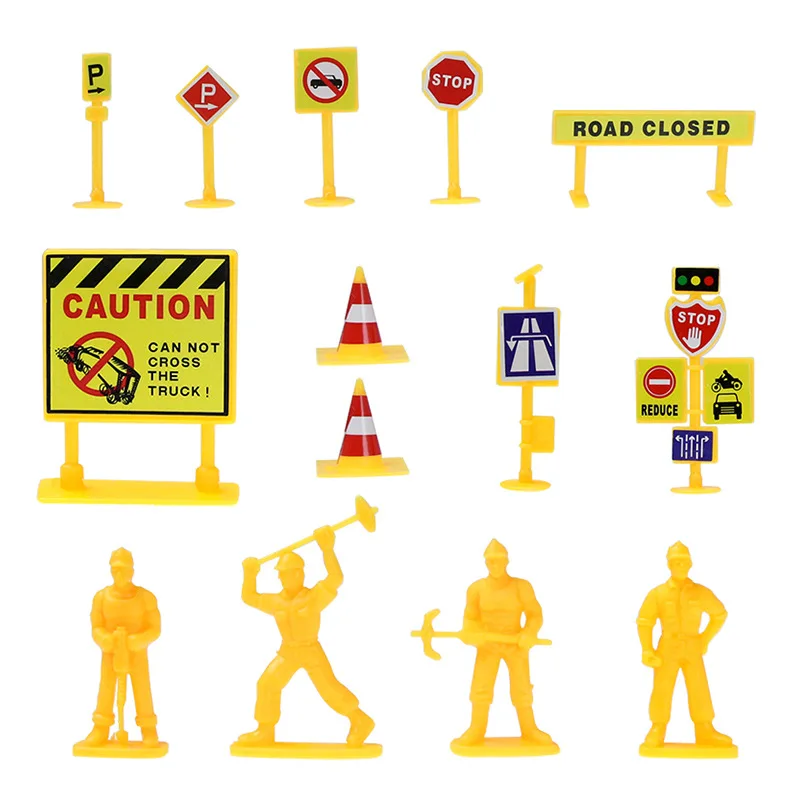 Set of 14 road signs