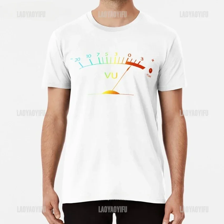 Volume VU Meter Vintage Men T-shirt Audio Engineer Recording Crew Neck Summer Women Short Sleeve Casual Top Aesthetic Clothes Volume VU Meter Vintage Men T-shirt Audio Engineer Recording Crew Neck Summer Women Short Sleeve Casual Top Aesthetic Clothes