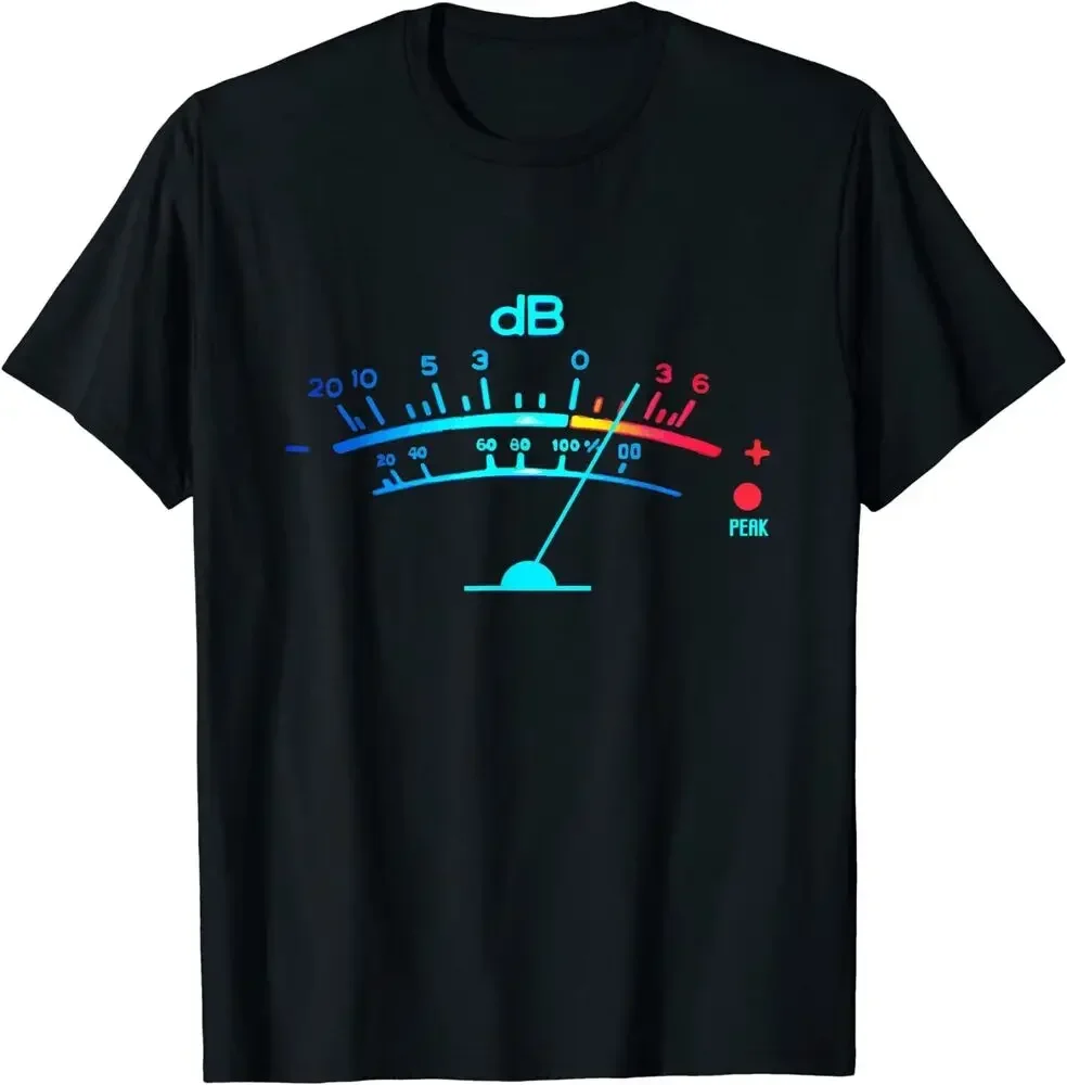 Volume VU Meter Vintage Men T-shirt Audio Engineer Recording Crew Neck Summer Women Short Sleeve Casual Top Aesthetic Clothes Volume VU Meter Vintage Men T-shirt Audio Engineer Recording Crew Neck Summer Women Short Sleeve Casual Top Aesthetic Clothes