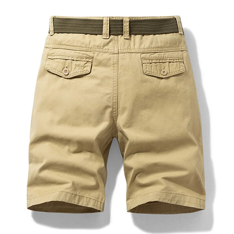 Men Summer Casual Solid Casual Cargo Shorts Men Fashion Cotton Tactical Shorts Pants Men Outdoor Breathable Joggers Shorts Male