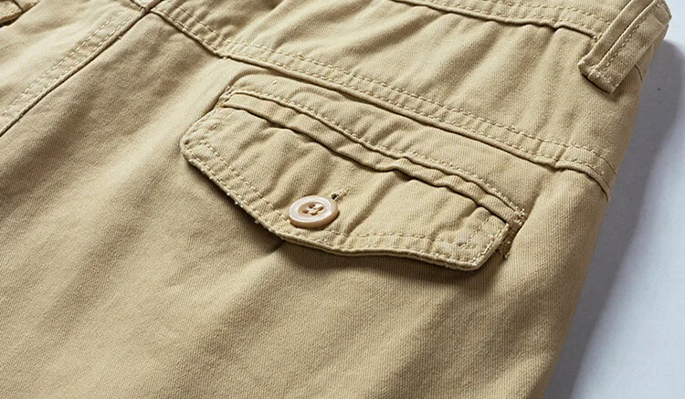 Men Summer Casual Solid Casual Cargo Shorts Men Fashion Cotton Tactical Shorts Pants Men Outdoor Breathable Joggers Shorts Male