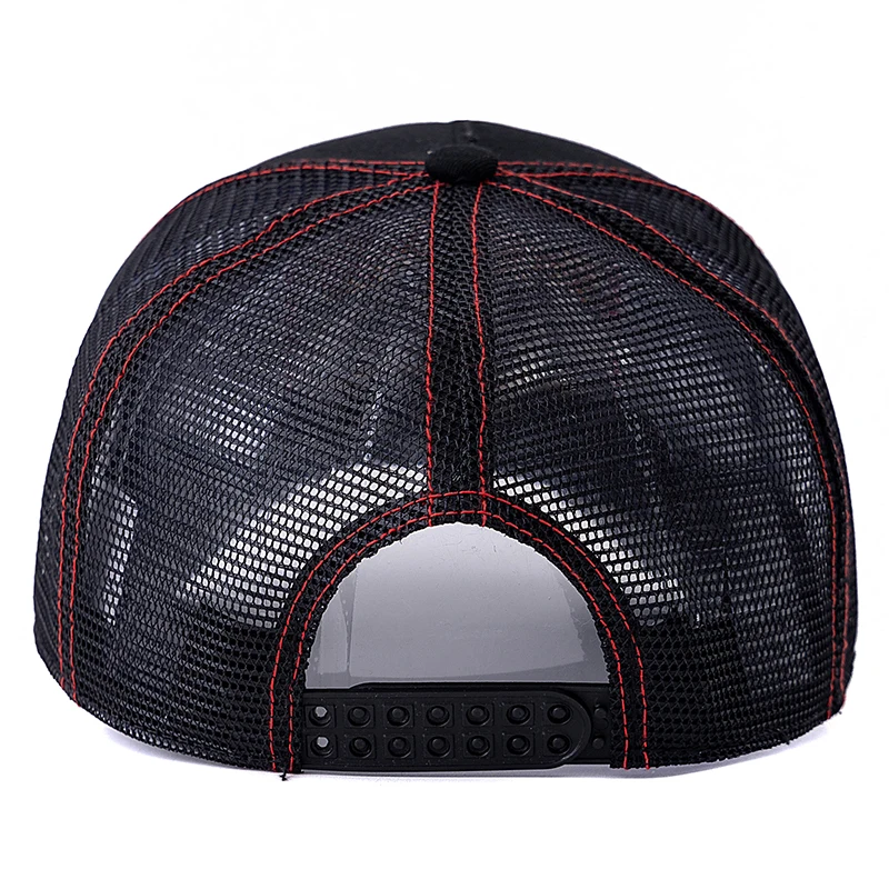 Dropshipping Unisex Mesh Trucker Hat Classic Motorcycle Pattern Breathable Summer Baseball Cap Streetwear Cap for Men Women