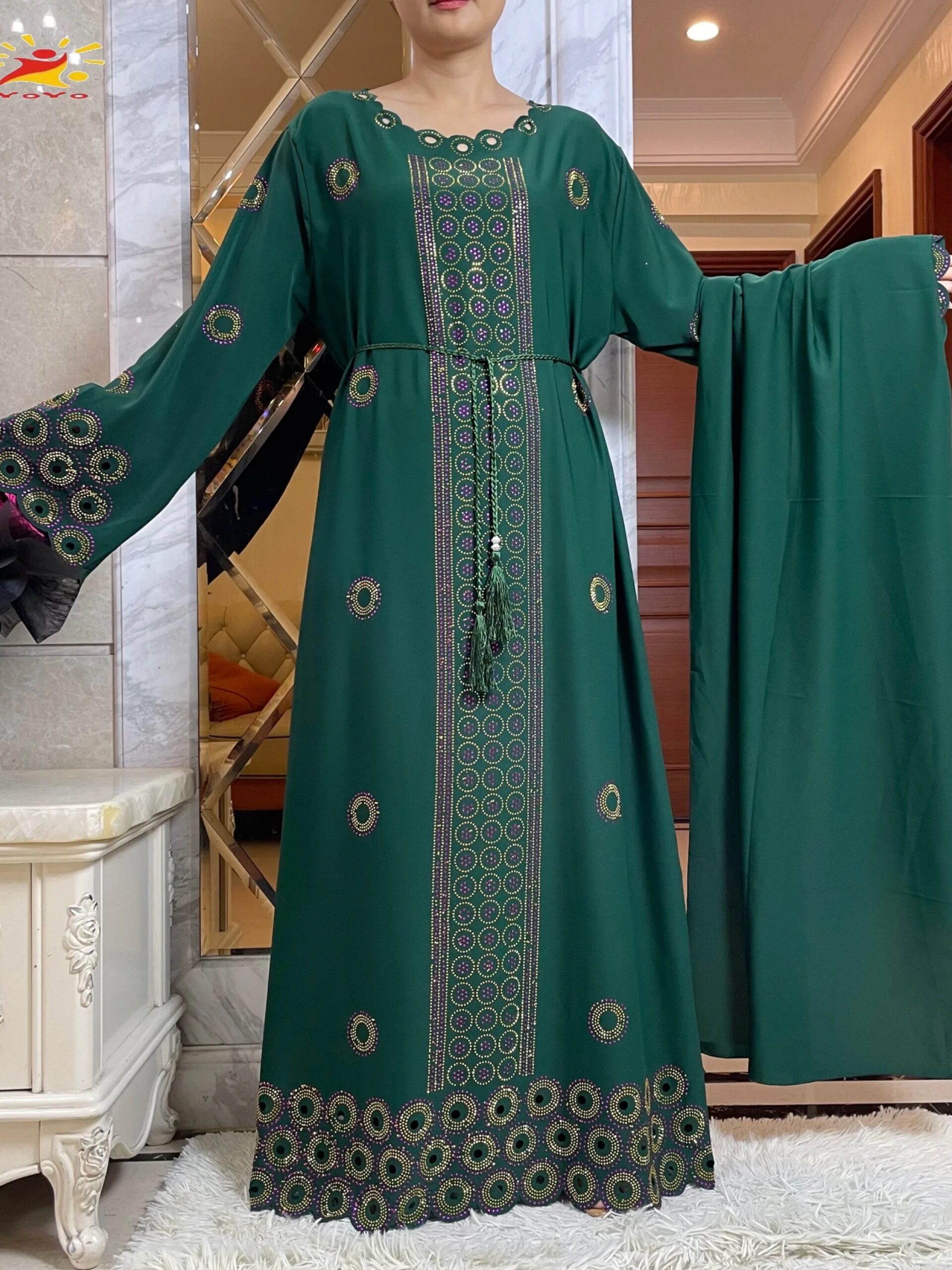 2024 Autumn Women Elegant Dresses Dubai Party Outfits Long Sleeve Dashiki Muslim Women High-grade Comfort Fabric African Abaya 2024 Autumn Women Elegant Dresses Dubai Party Outfits Long Sleeve Dashiki Muslim Women High-grade Comfort Fabric African Abaya