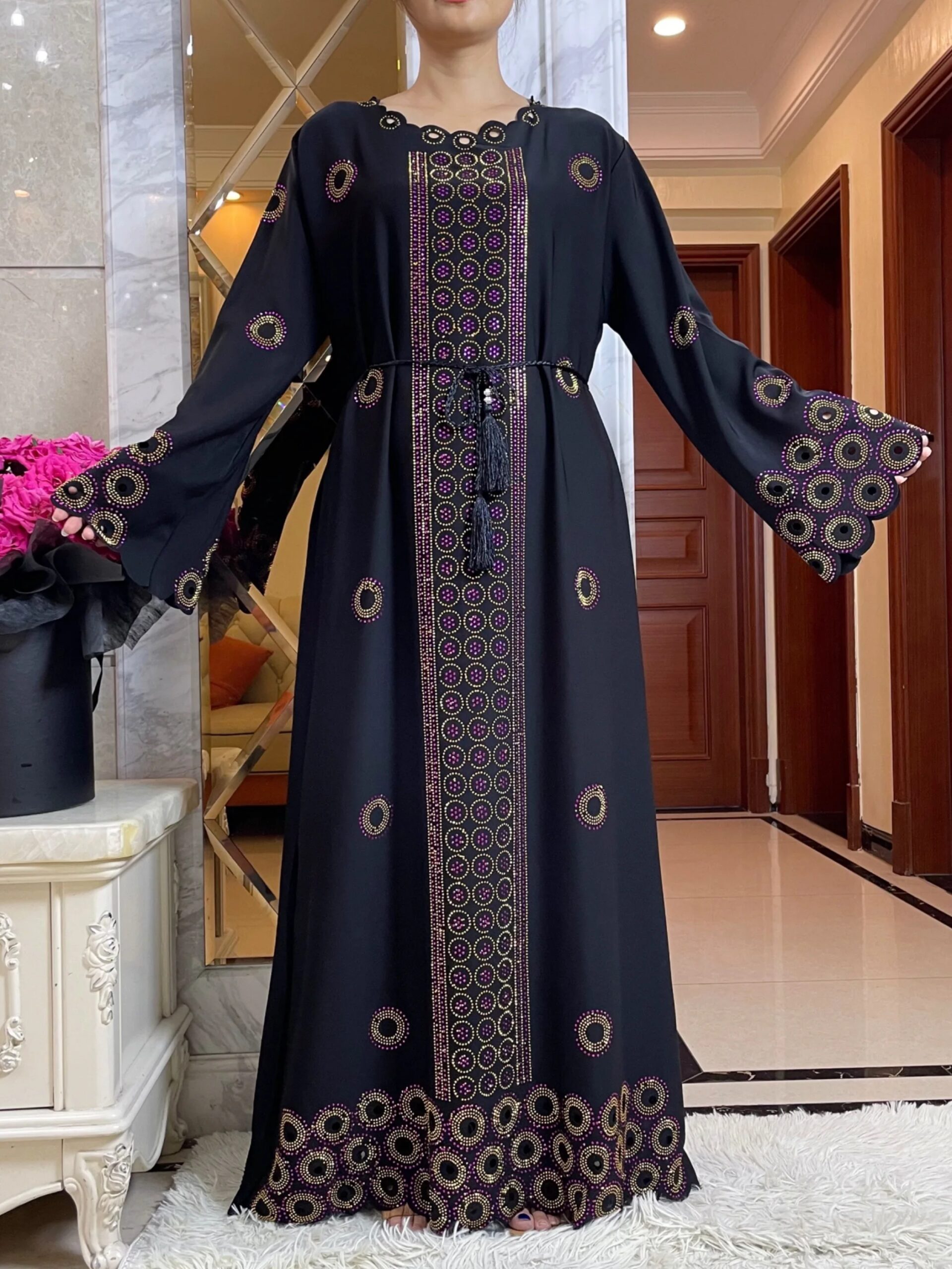 2024 Autumn Women Elegant Dresses Dubai Party Outfits Long Sleeve Dashiki Muslim Women High-grade Comfort Fabric African Abaya 2024 Autumn Women Elegant Dresses Dubai Party Outfits Long Sleeve Dashiki Muslim Women High-grade Comfort Fabric African Abaya