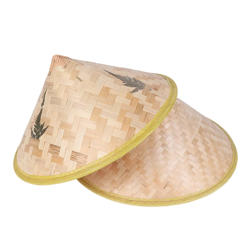 Handwoven Chinese Fisherman Hat Rice Farmer Hat for Men Women Party Headgear Handwoven Chinese Fisherman Hat Rice Farmer Hat for Men Women Party Headgear