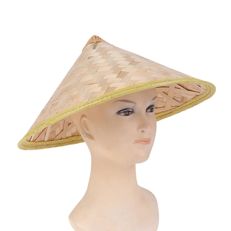 Handwoven Chinese Fisherman Hat Rice Farmer Hat for Men Women Party Headgear Handwoven Chinese Fisherman Hat Rice Farmer Hat for Men Women Party Headgear