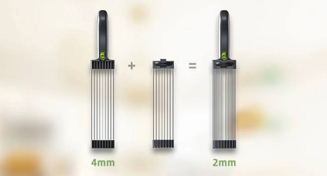ONCE for All Meat Slicer and Cleaver Kitchen Knife Set for Meat Slicing and Shredding, Manual Fresh Meat Cutter, Slicer for Beef