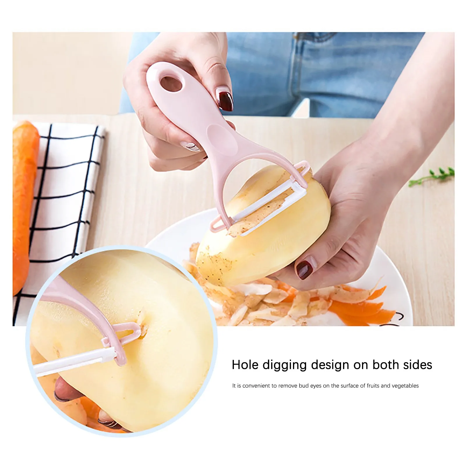 Ceramic Creative Peeler Practical Multi-function Children Vegetable Fruit Paring Knife Household Kitchen Tool