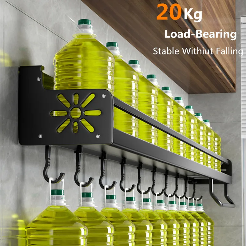 Kitchen Organizer Shelf Wall-mounted Spice Storage Rack Kitchen Knife Holder Wall Seasoning Chopstick Spoon Shovel Storage Sheif Kitchen Organizer Shelf Wall-mounted Spice Storage Rack Kitchen Knife Holder Wall Seasoning Chopstick Spoon Shovel Storage Sheif