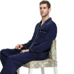 Mens Pajama Set Winter Sleepwear Men Homewear Warm Nightwear - Image 5