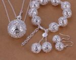 Exquisite Jewelry Silver-plated Three-dimensional Ball Pendant Jewelry - Image 5