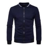 Zipper Design Mens Jacket - Image 5