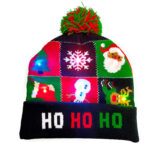 LED Christmas Hat Sweater Knitted Beanie Christmas Light Up Knitted Hat Christmas Gift  Kids Xmas New Year Decorations - Image 9