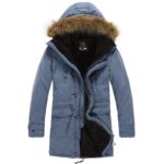 Men's Warm Overcoat Winter Coat Parka Cotton Jackets - Image 2