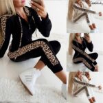 Zipper Hoodie And Trousers Women's Suit - Image 5