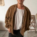 Maillard Suede Coat Men's Solid Color Casual Men's Jackets - Image 3