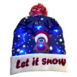 LED Christmas Hat Sweater Knitted Beanie Christmas Light Up Knitted Hat Christmas Gift  Kids Xmas New Year Decorations - Image 8