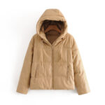 Women's hooded zipper fashion jacket - Image 4