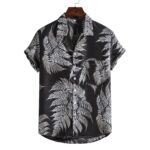 Men Short sleeved beach shirts men New printed T shirt - Image 8