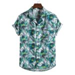 Men Short sleeved beach shirts men New printed T shirt - Image 2