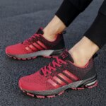 New men's and women's flying mesh surface spring summer breathable casual sports shoes flat vulcanized couple running big size48 - Image 6