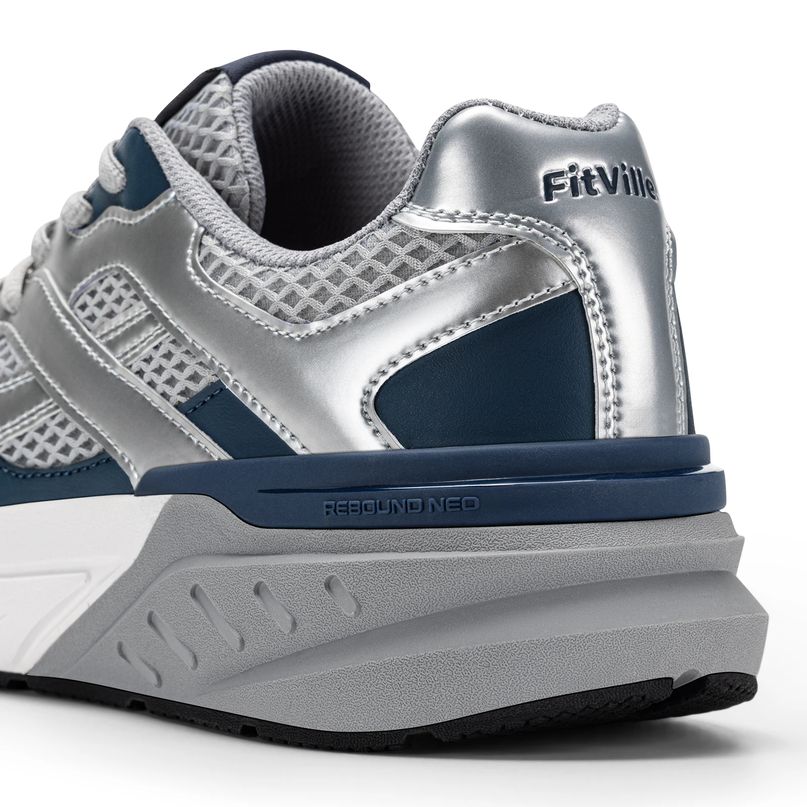 Fittington Extra Wide Men's Walking Shoes Wide Width Comfort Sneakers Non Slip Trainers With Arch Support For Flat Feet Plantar