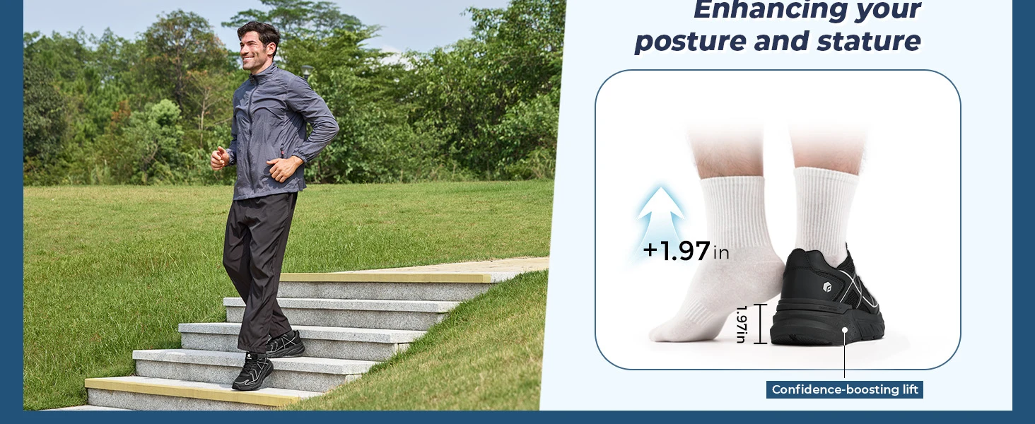 Fittington Extra Wide Men's Walking Shoes Wide Width Comfort Sneakers Non Slip Trainers With Arch Support For Flat Feet Plantar