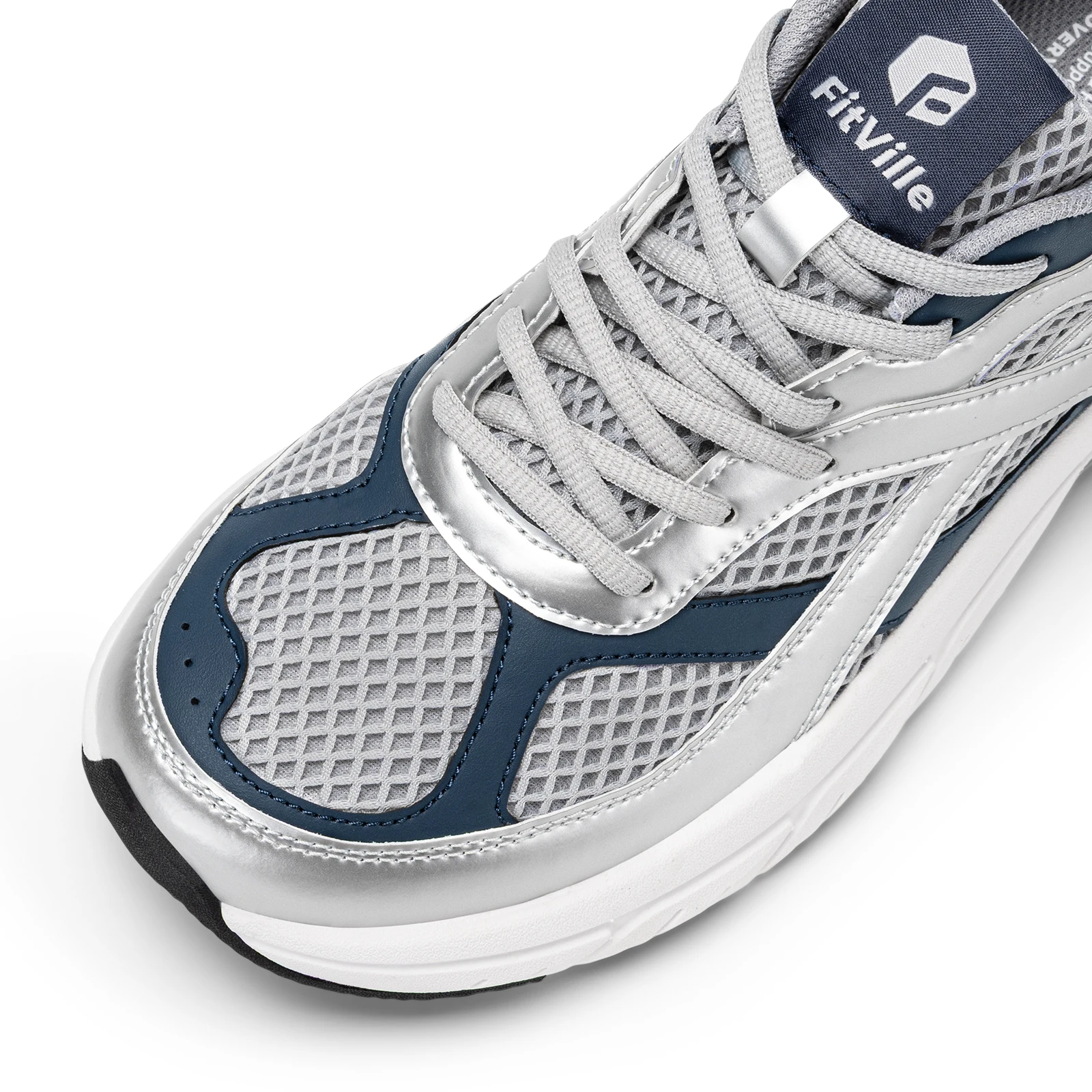 Fittington Extra Wide Men's Walking Shoes Wide Width Comfort Sneakers Non Slip Trainers With Arch Support For Flat Feet Plantar