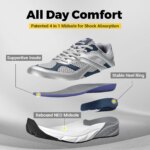 Fittington Extra Wide Men's Walking Shoes Wide Width Comfort Sneakers Non Slip Trainers With Arch Support For Flat Feet Plantar - Image 3