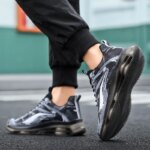 Men's Fashion Basketball Shoes with Air Cushions, Comfortable and Non-Slip, Breathable and Shock-Absorbing, Suitable for Men's Outdoor Activities - Image 4