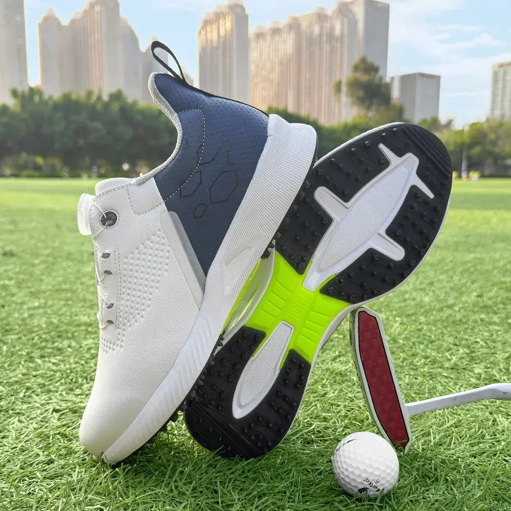 Men's Golf Shoes Cleats Waterproof Anti-slip Footwear Woman Trainer Shoes New Breathable Sports Shoes Outdoor Sneakers Golf Shoe