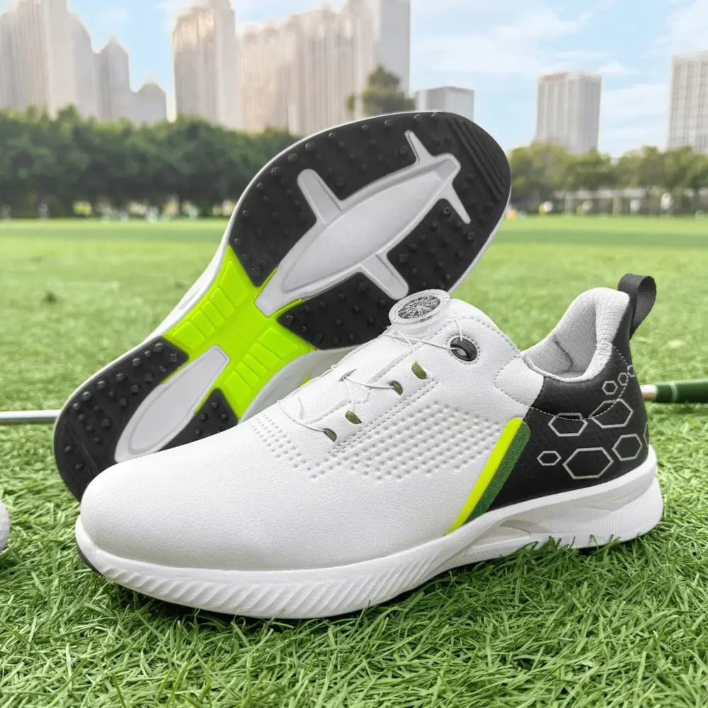 Men's Golf Shoes Cleats Waterproof Anti-slip Footwear Woman Trainer Shoes New Breathable Sports Shoes Outdoor Sneakers Golf Shoe