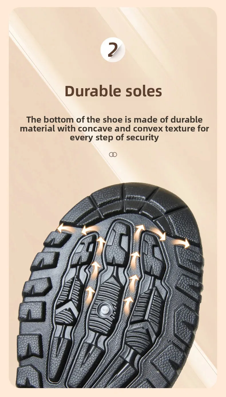 Thickened Fleece Winter Snow Boots Men's Casual Short Boot Warm Lycra Non-Slip PVC Bottom Shoes for Adult Men in Winter