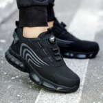 Rotary button new safety shoes for men, anti-impact and anti-piercing work shoes, fashionable men's sports shoes, and safety pro - Image 5