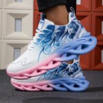 Couple Running Shoes Men Women Lightweight Mesh Breathable Comfortable Flat Soft Tennis Shoes Summer Lace-up Sneakers Man - Image 2