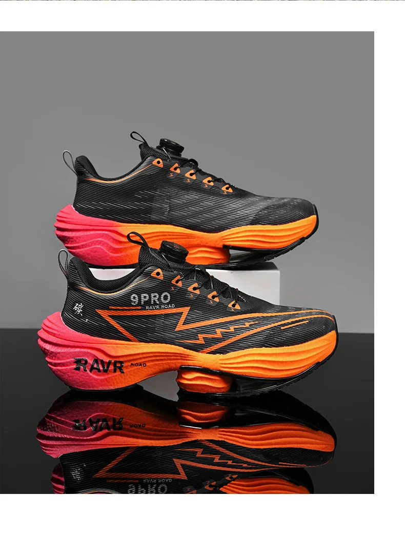 2025 New Men's Running Shoes Cushioning Carbon Plate Racing Marathon Athletic Shoes Comfortable Non-slip Sports Tennis Shoes