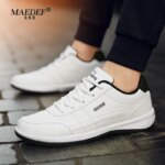 MAEDEF Shoes for Men Leather Sneaker Waterproof Casual Comfortable Men's Sneaker Lace Up Footwear Vulcanized Man Shoe Masculino - Image 5