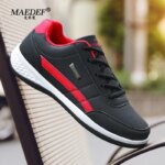 MAEDEF Shoes for Men Leather Sneaker Waterproof Casual Comfortable Men's Sneaker Lace Up Footwear Vulcanized Man Shoe Masculino - Image 2