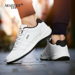 MAEDEF Shoes for Men Leather Sneaker Waterproof Casual Comfortable Men's Sneaker Lace Up Footwear Vulcanized Man Shoe Masculino - Image 4