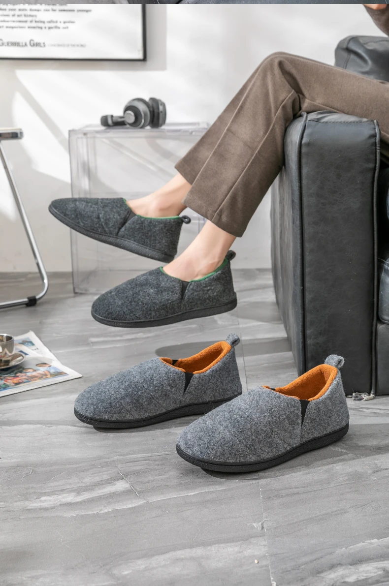 Shevalues Winter Men Warm Slides Fur Memory Foam Slippers Comfort Soft Sole Indoor Shoes High Quality Male Slippers Warm Shoes Shevalues Winter Men Warm Slides Fur Memory Foam Slippers Comfort Soft Sole Indoor Shoes High Quality Male Slippers Warm Shoes