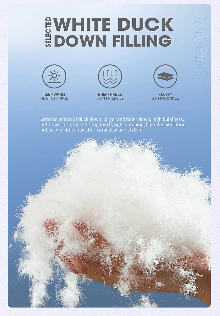 Down Jacket Men White Duck Winter Coat Windproof Warm Parkas Travel Camping Overcoat New in Thicken Solid Color Hooded Clothing