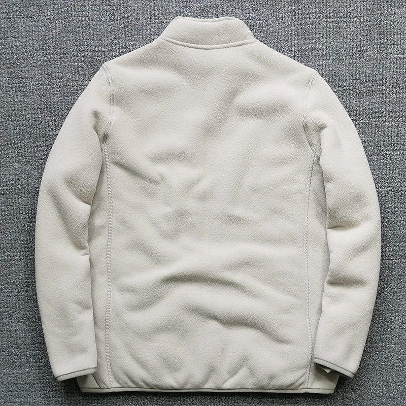 Thiened Double Layer Cosite Velvet Lamb Velvet Fine Particle ake Fce Warm Stand Collar Jaet Coat for Men Thiened Double Layer Cosite Velvet Lamb Velvet Fine Particle ake Fce Warm Stand Collar Jaet Coat for Men