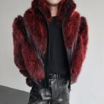 IEFB Autumn Winter Stage Style Patchwork Faux Fur Men's Jacket Thickened Stand Collar Male Jackets 2025 Male Clothing 9X1325 - Image 3